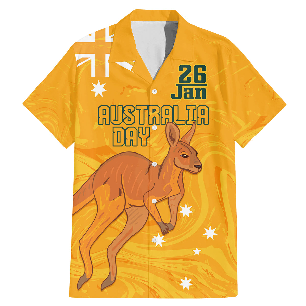 Personalised Matildas Australia Day Family Matching Mermaid Dress and Hawaiian Shirt Proud To Be Tillies Gold Version