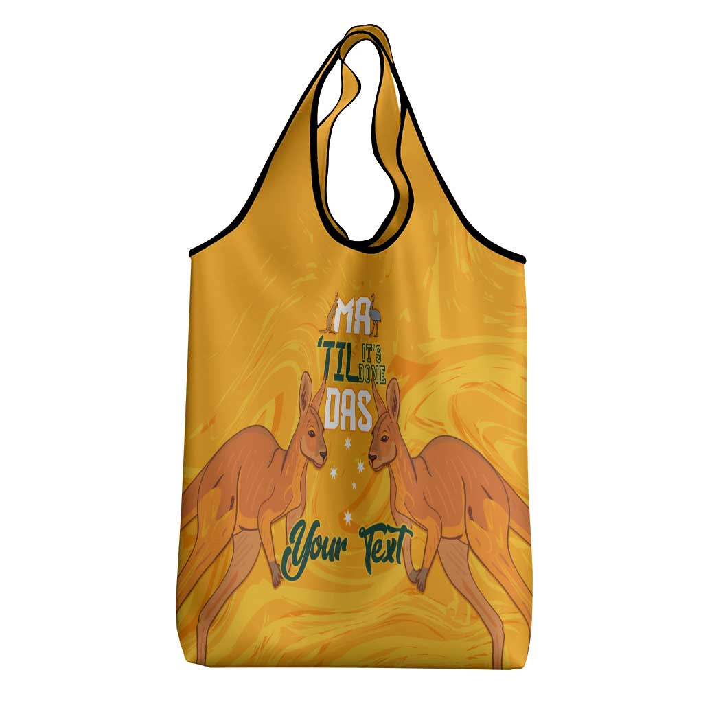 Personalised Matildas Australia Day Grocery Bag Proud To Be Tillies Gold Version