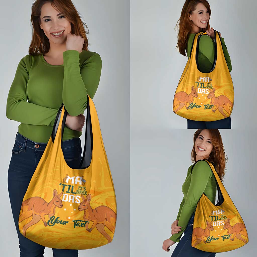 Personalised Matildas Australia Day Grocery Bag Proud To Be Tillies Gold Version