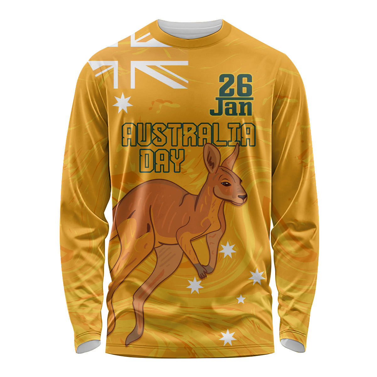 Personalised Matildas Australia Day Long Sleeve Shirt Proud To Be Tillies Gold Version - Vibe Hoodie Shop