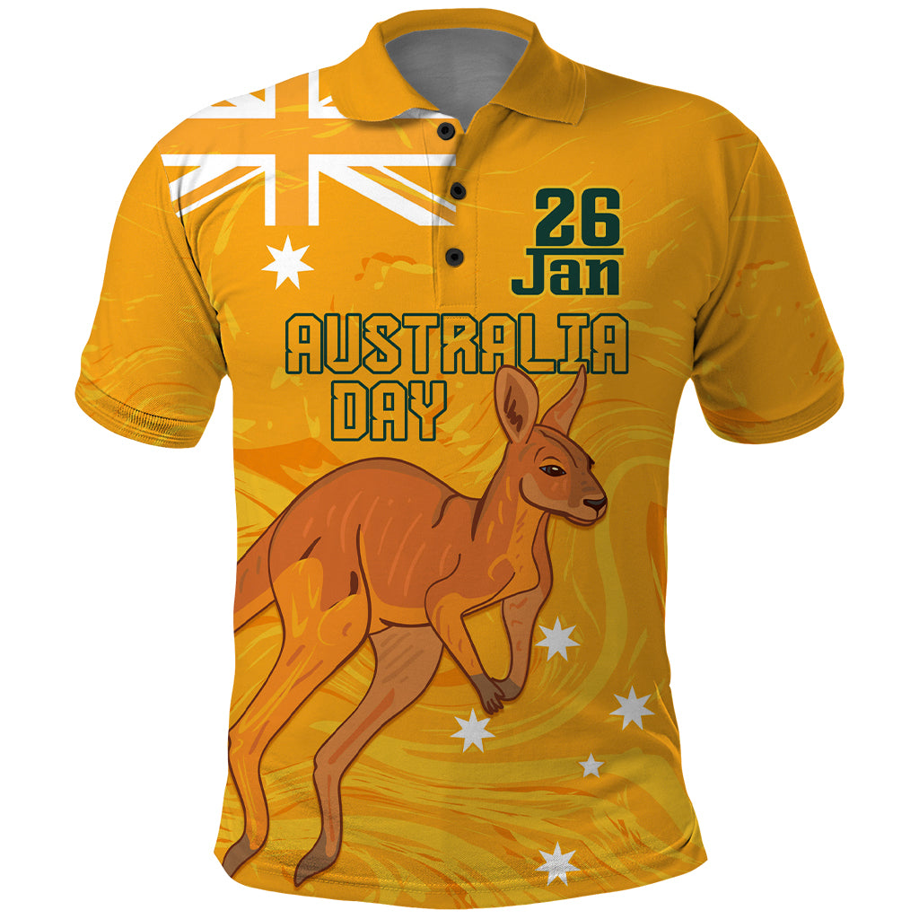 Personalised Matildas Australia Day Polo Shirt Proud To Be Tillies Gold Version LT9 - Vibe Hoodie Shop