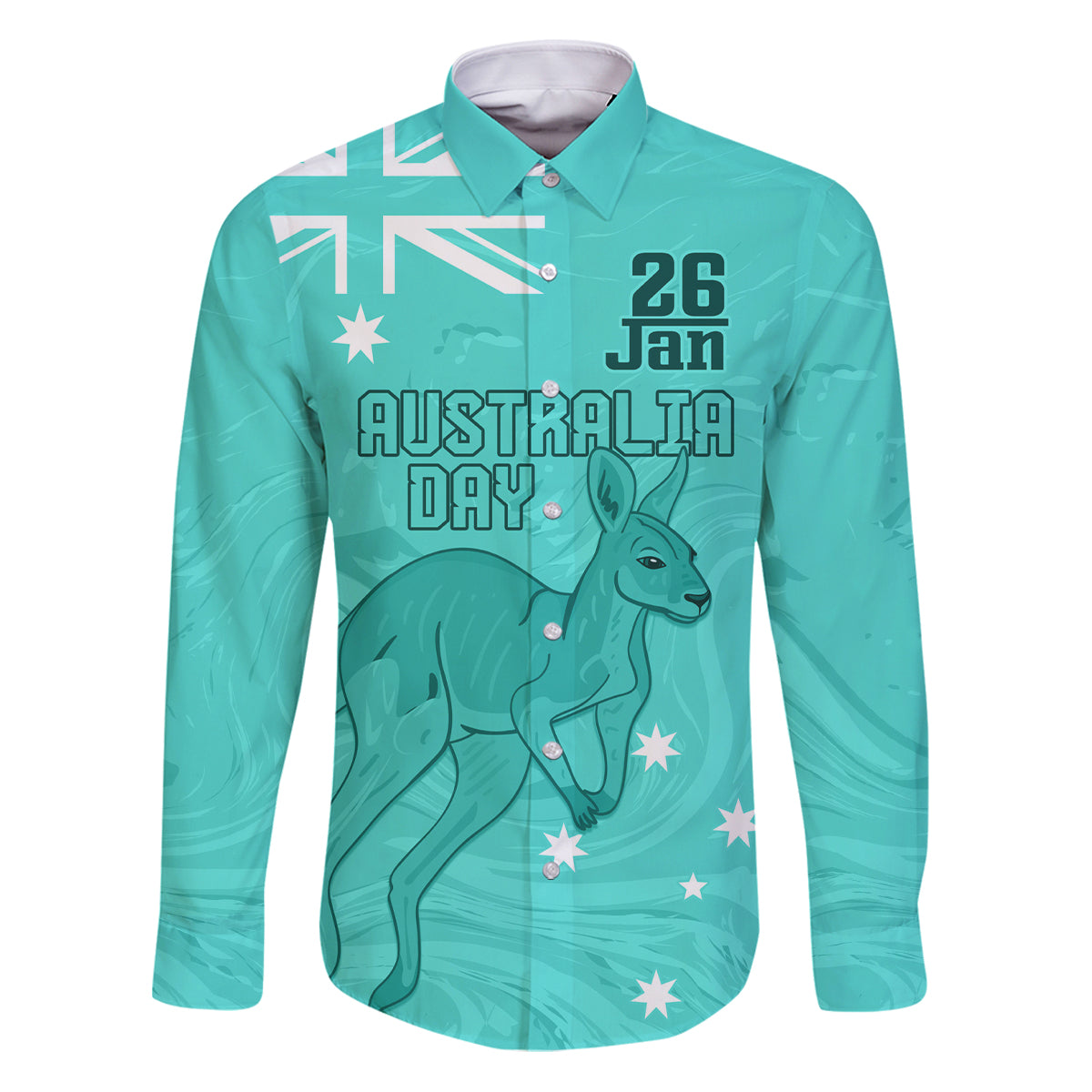 Personalised Matildas Australia Day Family Matching Puletasi and Hawaiian Shirt Proud To Be Tillies Turquoise Version