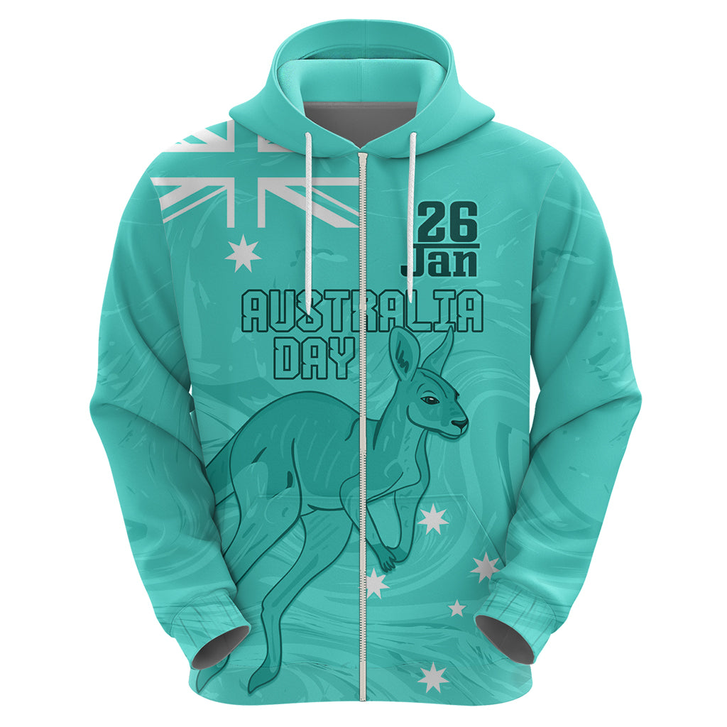 Personalised Matildas Australia Day Hoodie Proud To Be Tillies Turquoise Version LT9 - Vibe Hoodie Shop