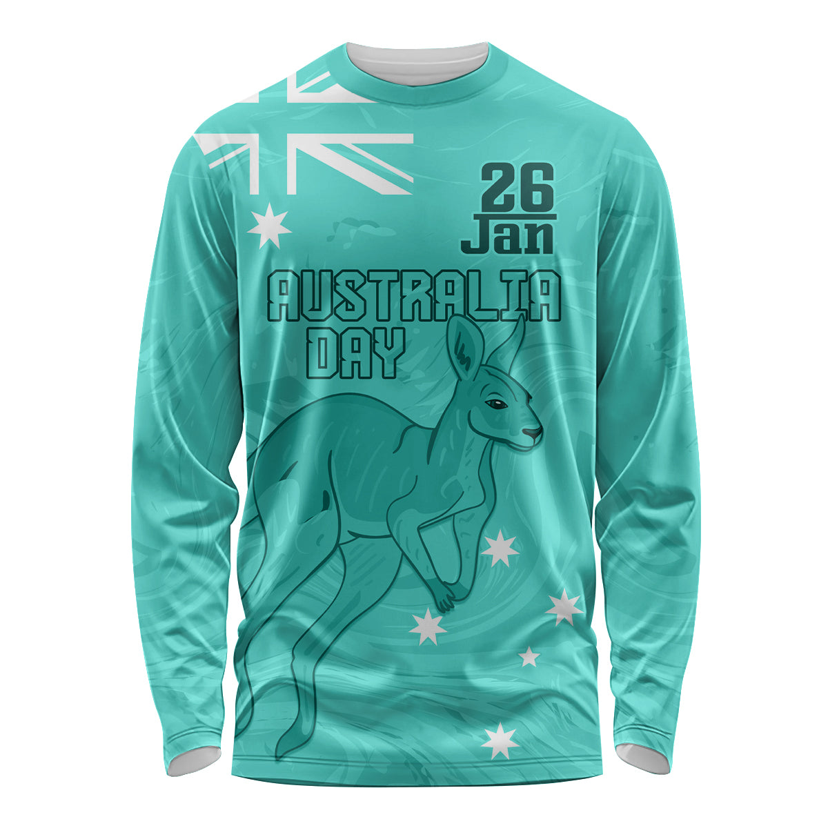 Personalised Matildas Australia Day Long Sleeve Shirt Proud To Be Tillies Turquoise Version - Vibe Hoodie Shop