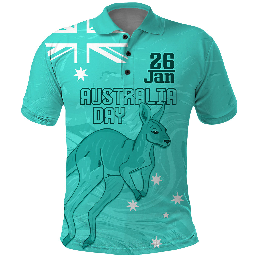 Personalised Matildas Australia Day Polo Shirt Proud To Be Tillies Turquoise Version LT9 - Vibe Hoodie Shop