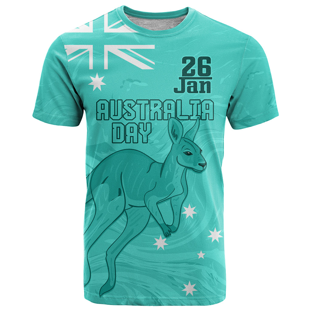 Personalised Matildas Australia Day T Shirt Proud To Be Tillies Turquoise Version LT9 - Vibe Hoodie Shop