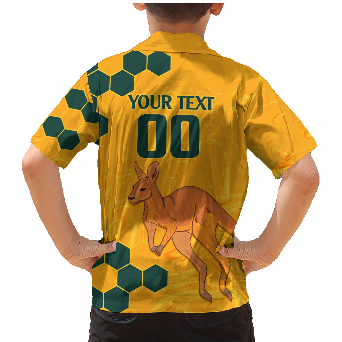 Custom Australia Day Soccer Socceroos Family Matching Mermaid Dress and Hawaiian Shirt We Are One And Free