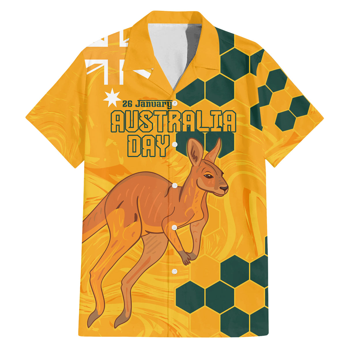 Custom Australia Day Soccer Socceroos Family Matching Mermaid Dress and Hawaiian Shirt We Are One And Free