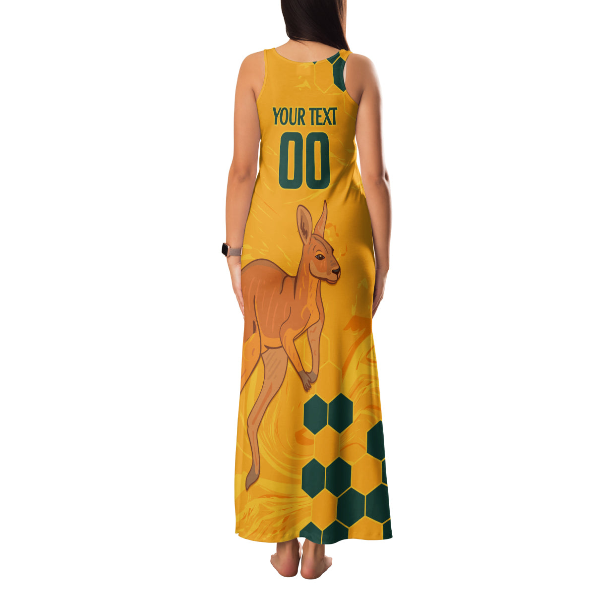 Custom Australia Day Soccer Socceroos Family Matching Tank Maxi Dress and Hawaiian Shirt We Are One And Free