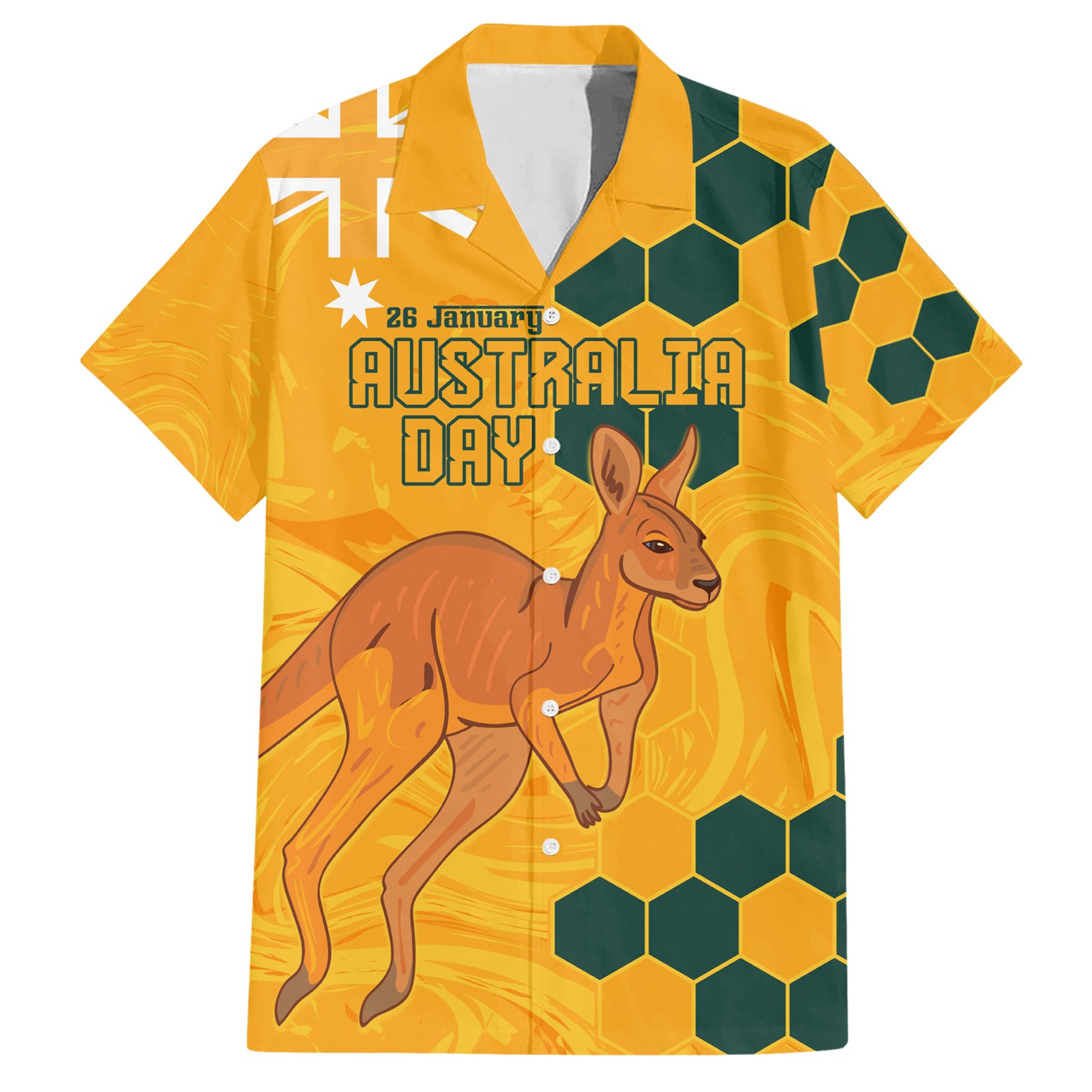 Custom Australia Day Soccer Socceroos Hawaiian Shirt We Are One And Free - Vibe Hoodie Shop