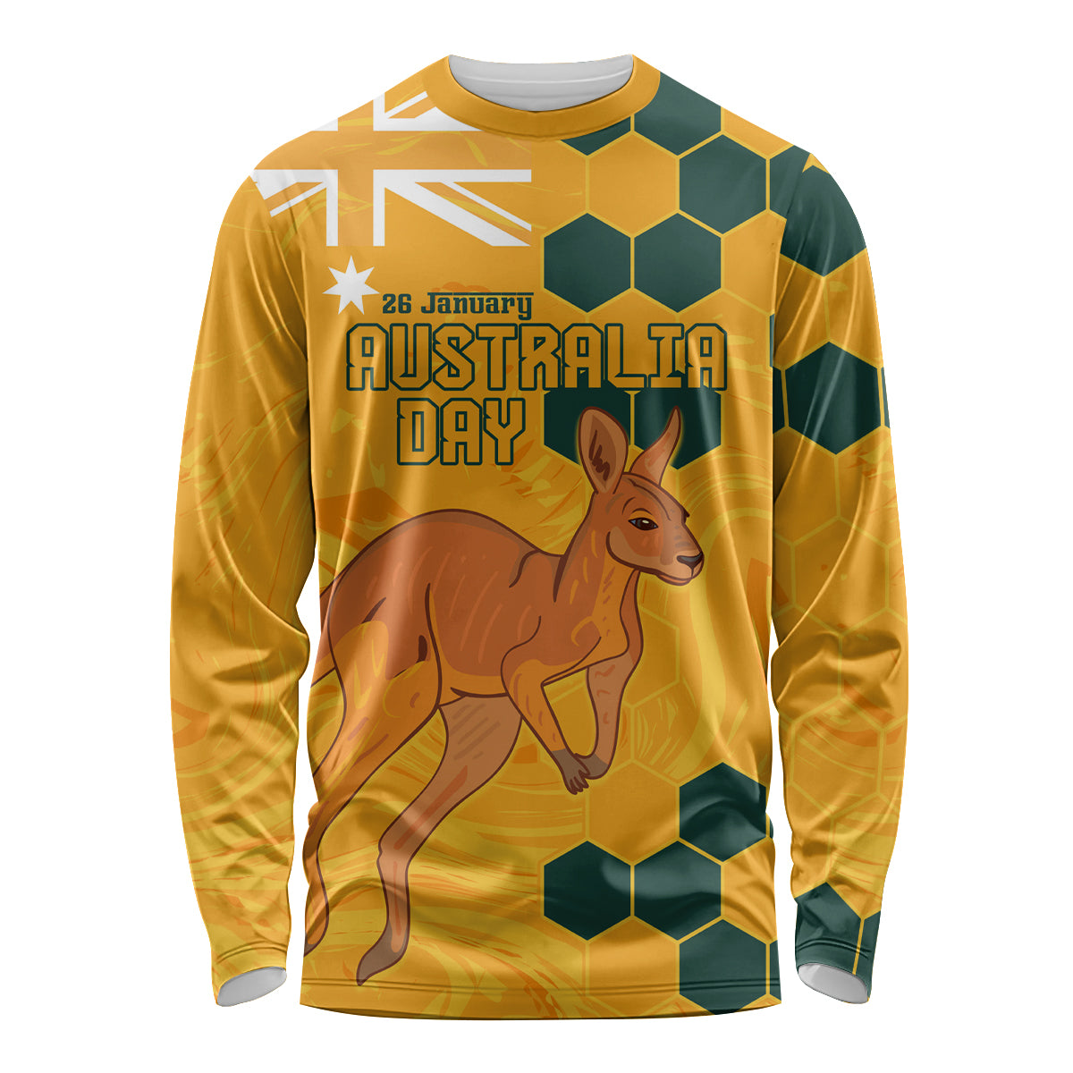 Custom Australia Day Soccer Socceroos Long Sleeve Shirt We Are One And Free - Vibe Hoodie Shop