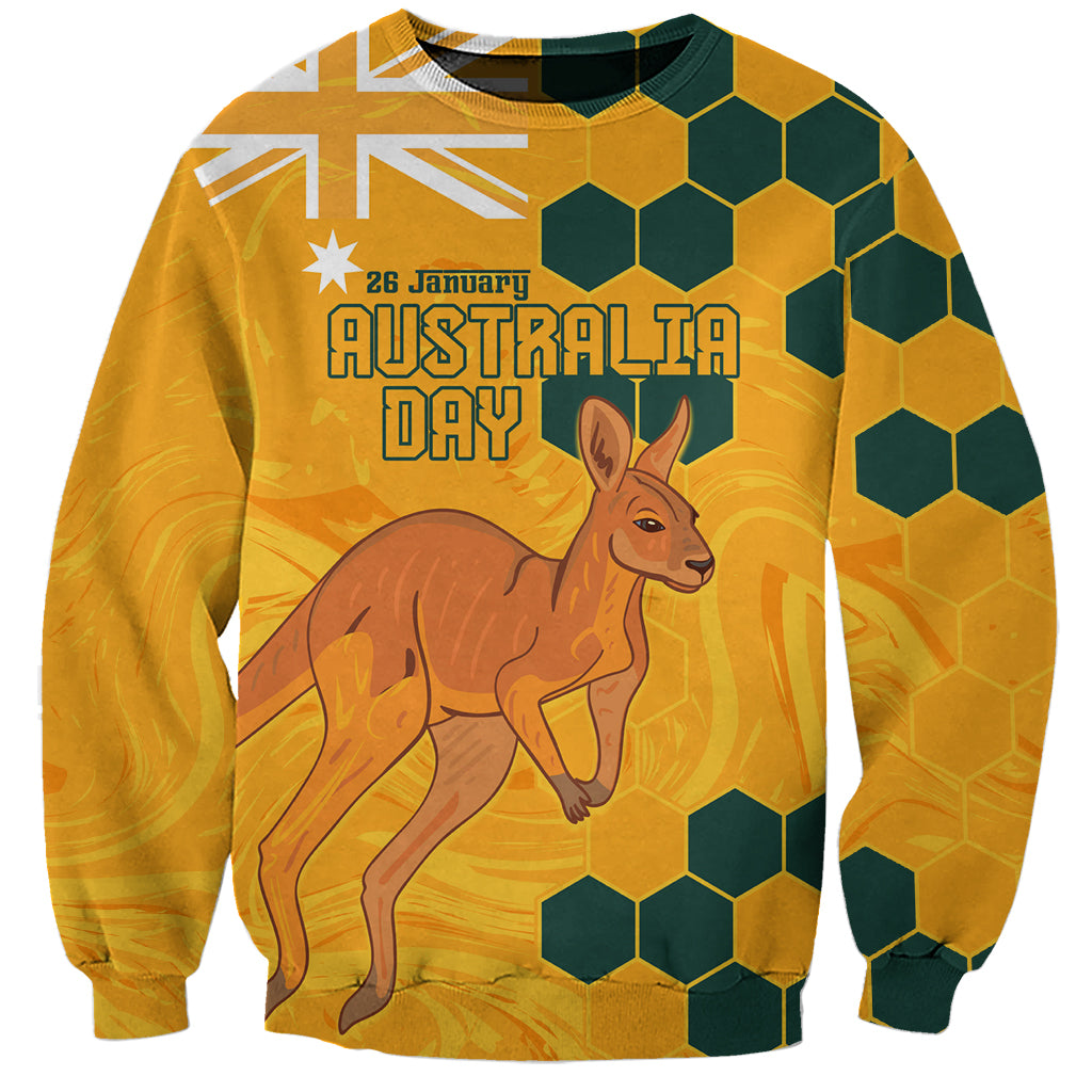Custom Australia Day Soccer Socceroos Sweatshirt We Are One And Free - Vibe Hoodie Shop