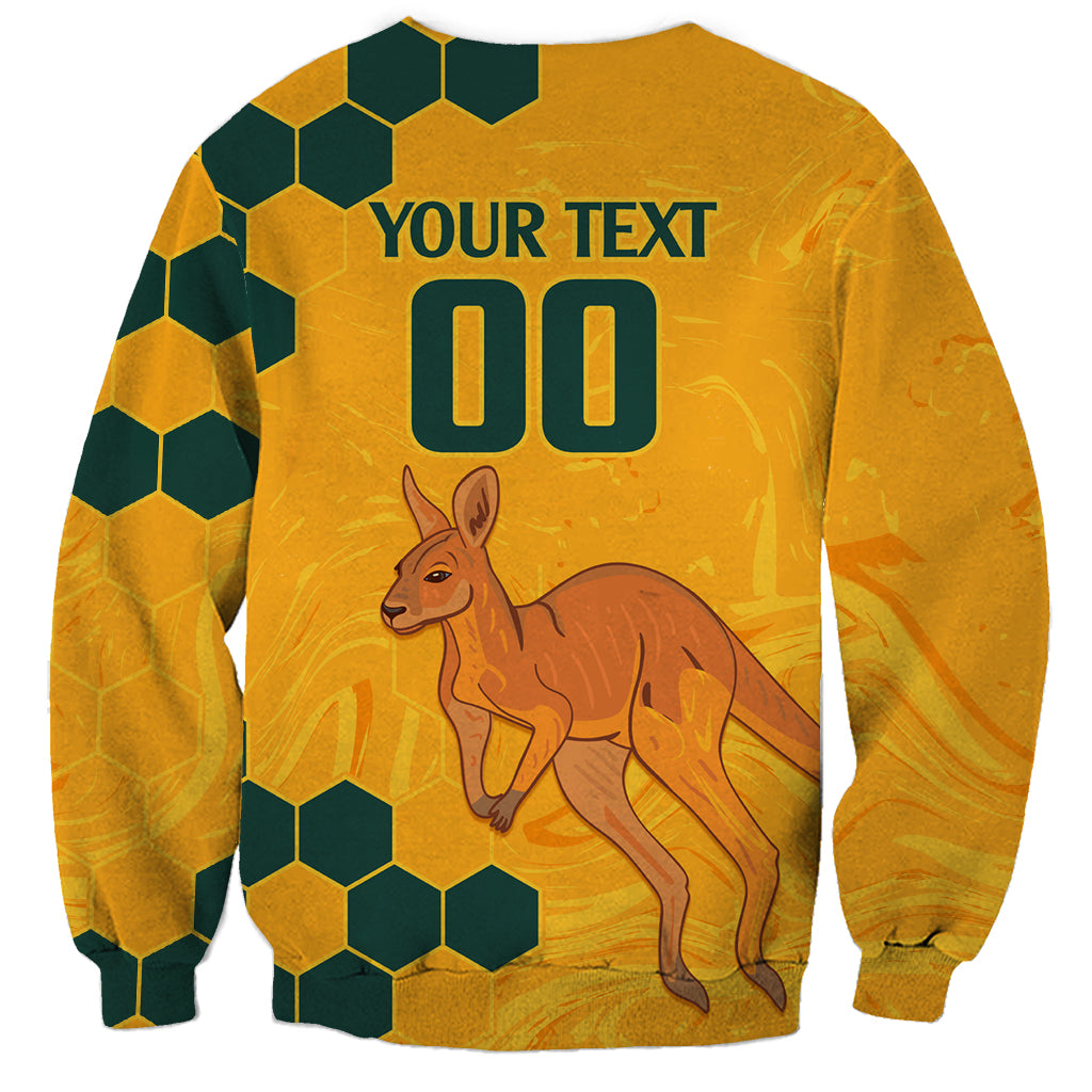 Custom Australia Day Soccer Socceroos Sweatshirt We Are One And Free - Vibe Hoodie Shop