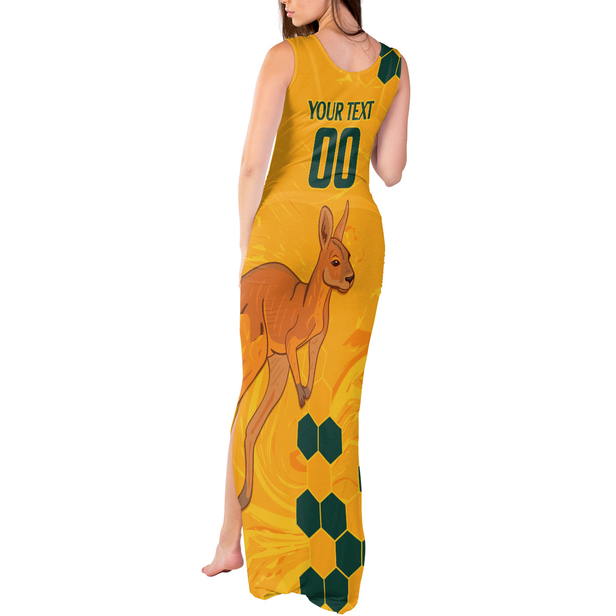 Custom Australia Day Soccer Socceroos Tank Maxi Dress We Are One And Free