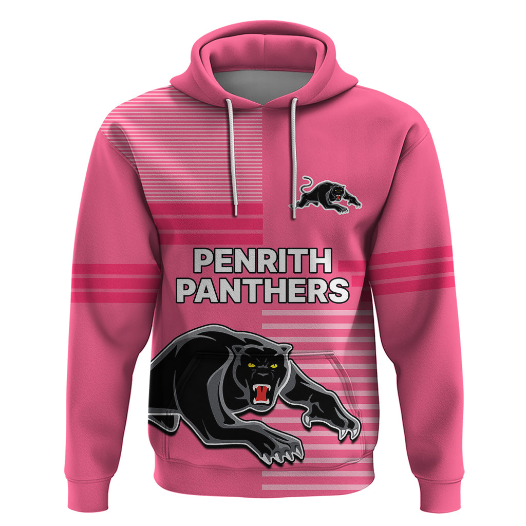 Penrith Panthers Rugby Hoodie Proud The Panthers Comeback Pink LT9 - Vibe Hoodie Shop
