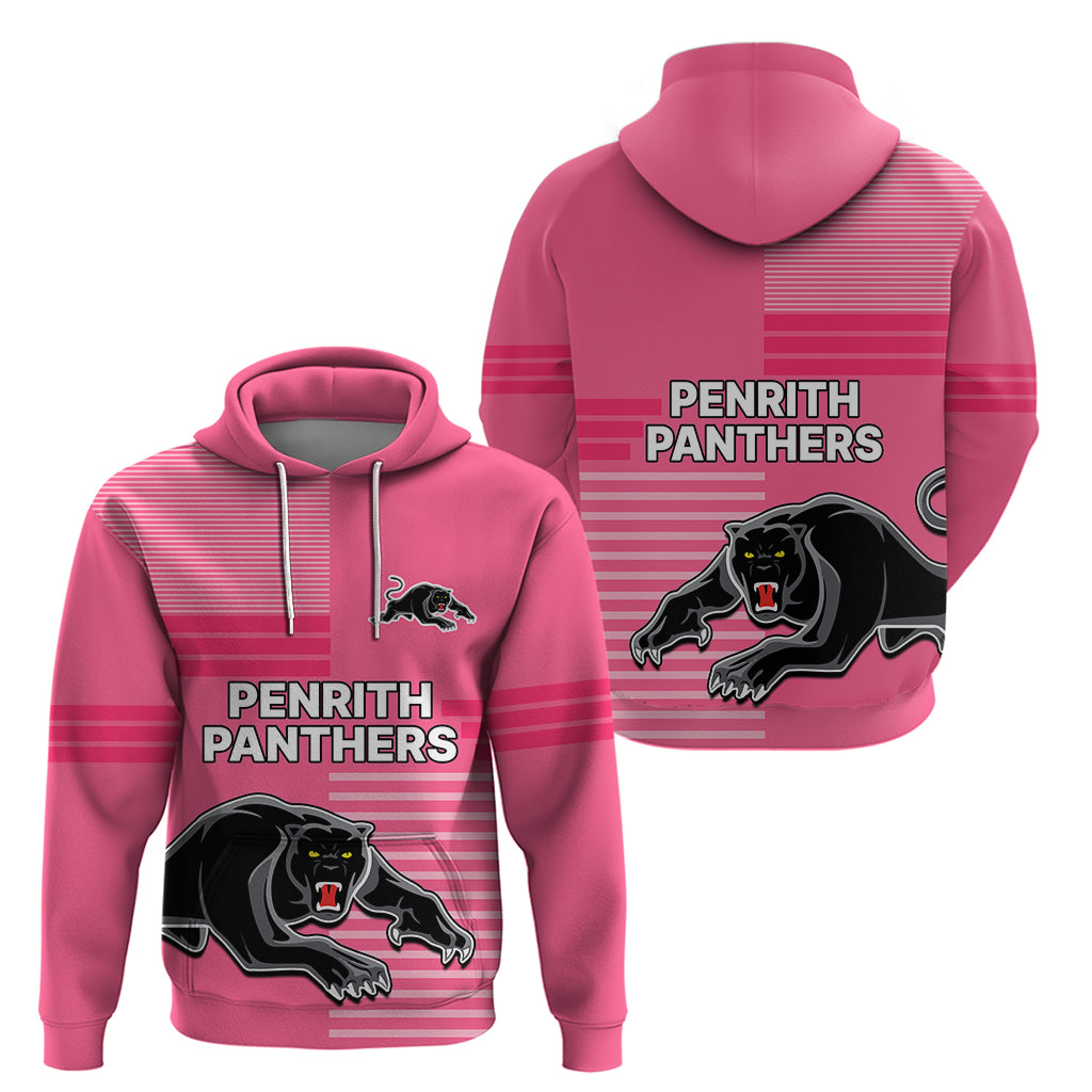 Penrith Panthers Rugby Hoodie Proud The Panthers Comeback Pink LT9 - Vibe Hoodie Shop