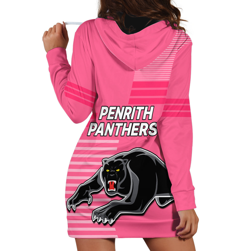 Penrith Panthers Rugby Hoodie Dress Proud The Panthers Comeback Pink - Vibe Hoodie Shop