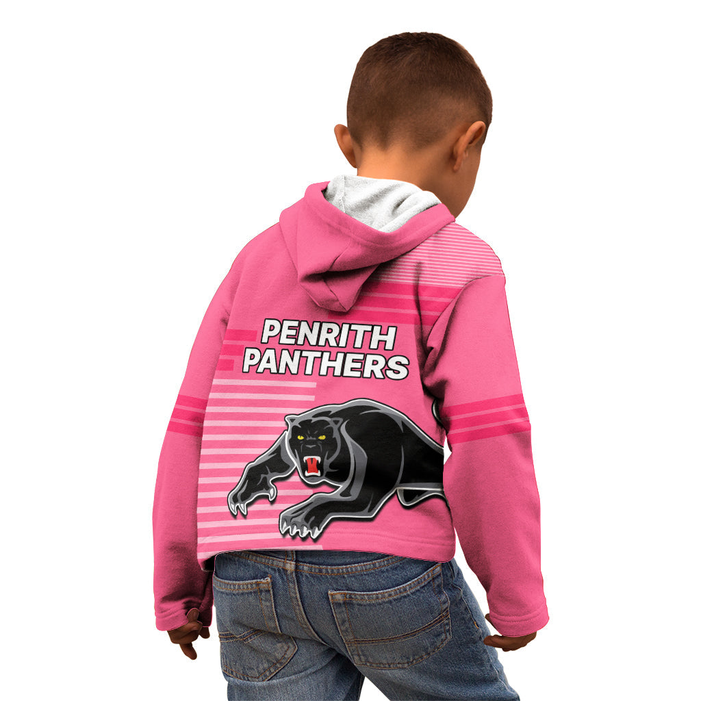Penrith Panthers Rugby Kid Hoodie Proud The Panthers Comeback Pink - Vibe Hoodie Shop