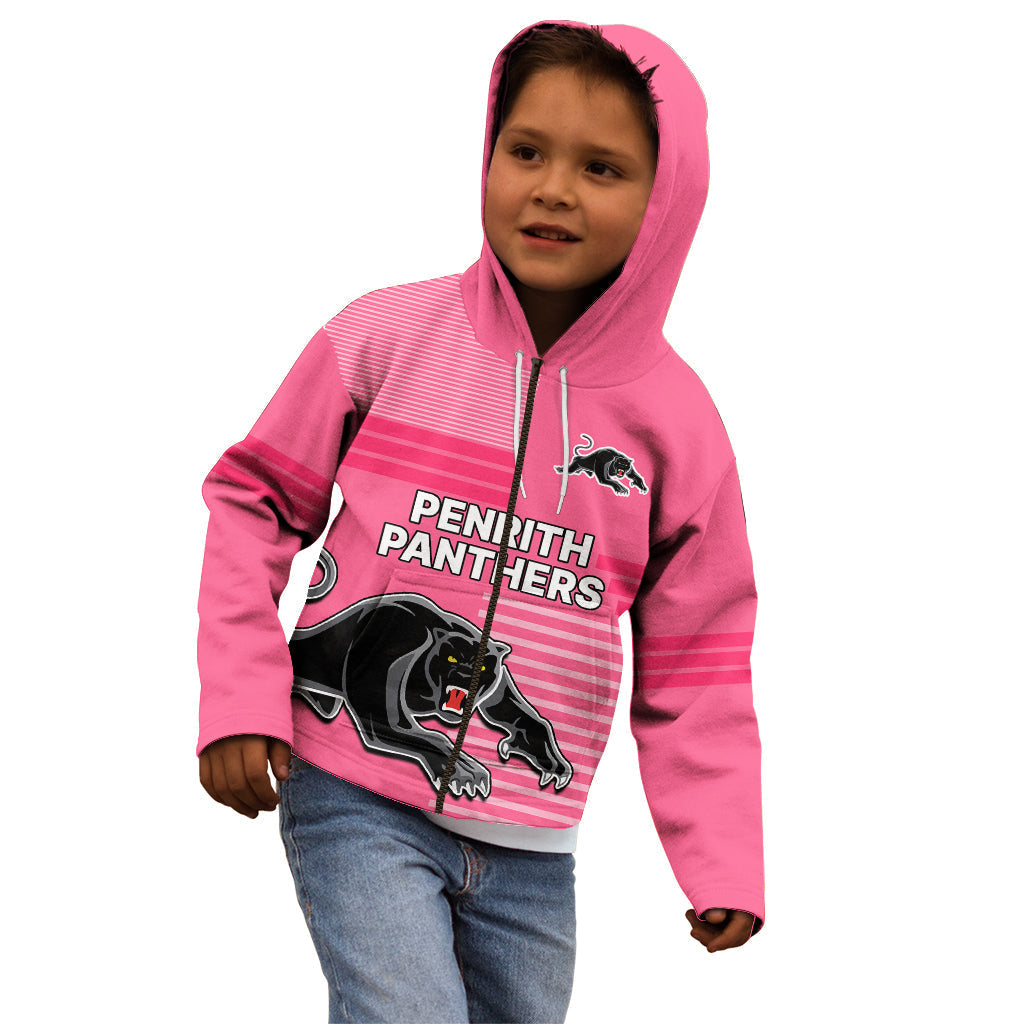 Penrith Panthers Rugby Kid Hoodie Proud The Panthers Comeback Pink - Vibe Hoodie Shop