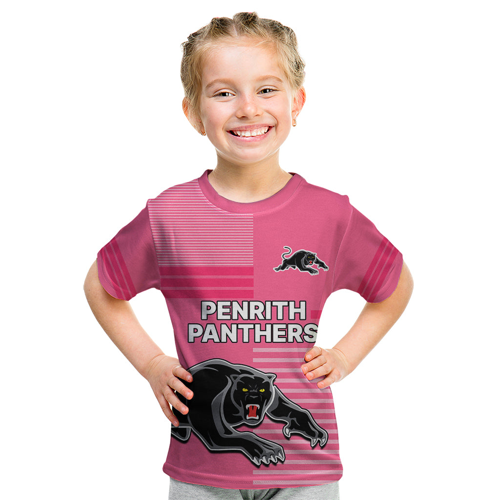 Penrith Panthers Rugby Kid T Shirt Proud The Panthers Comeback Pink - Vibe Hoodie Shop