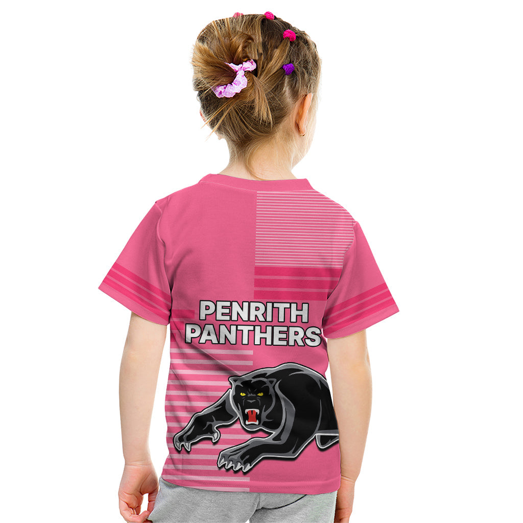 Penrith Panthers Rugby Kid T Shirt Proud The Panthers Comeback Pink - Vibe Hoodie Shop