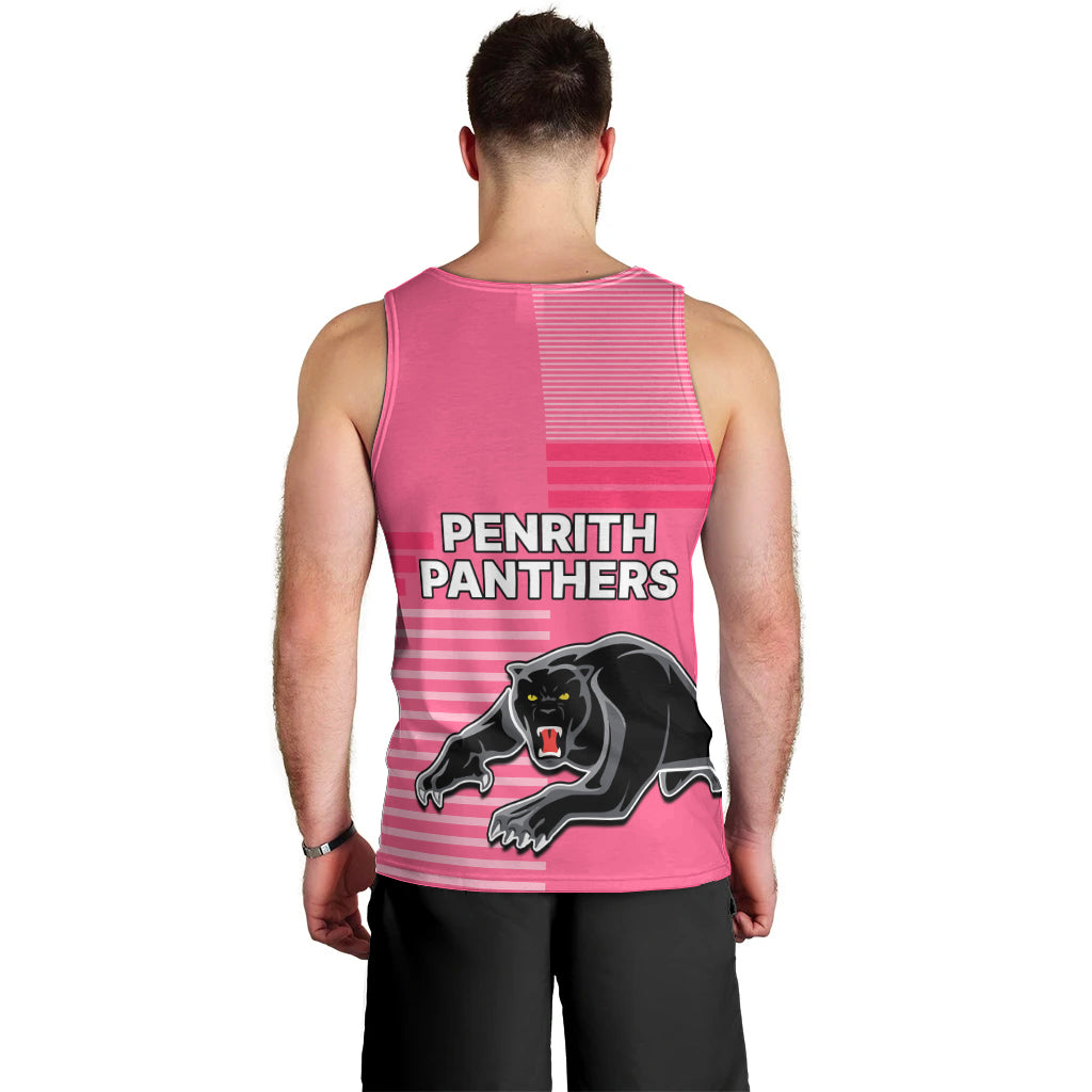 Penrith Panthers Rugby Men Tank Top Proud The Panthers Comeback Pink - Vibe Hoodie Shop