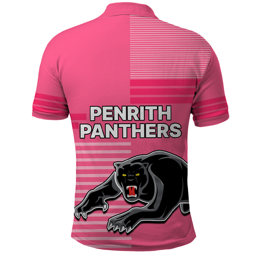 Penrith Panthers Rugby Polo Shirt Proud The Panthers Comeback Pink LT9 - Vibe Hoodie Shop