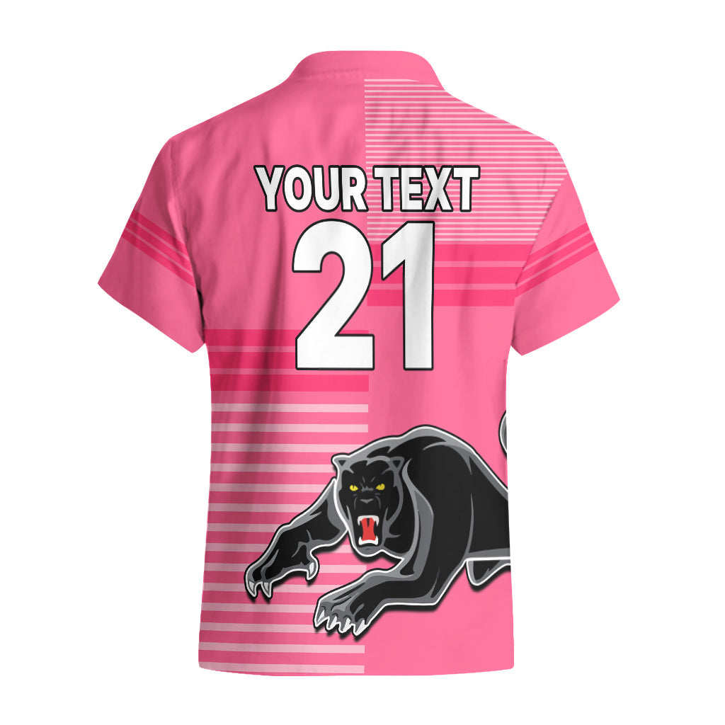 (Custom Text And Number) Penrith Panthers Rugby Hawaiian Shirt Proud The Panthers Comeback Pink - Vibe Hoodie Shop