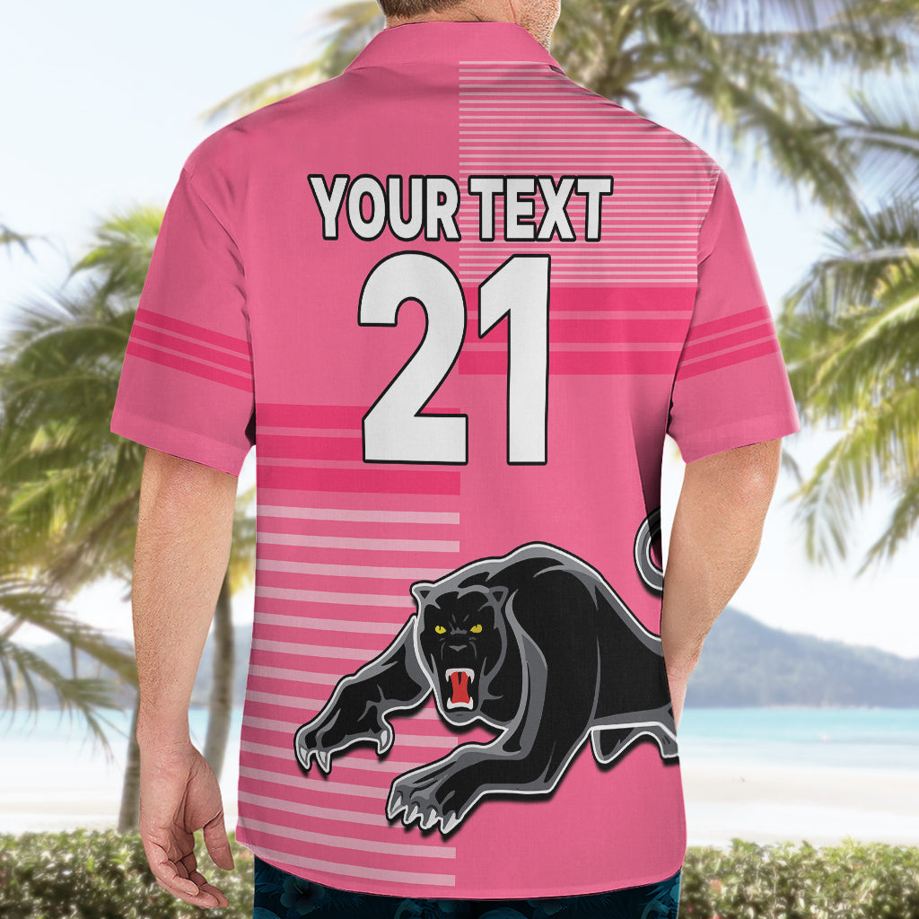 (Custom Text And Number) Penrith Panthers Rugby Hawaiian Shirt Proud The Panthers Comeback Pink - Vibe Hoodie Shop