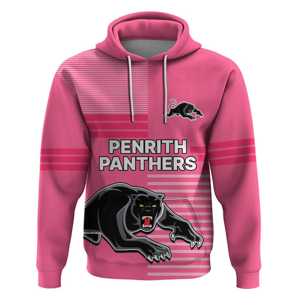 (Custom Text And Number) Penrith Panthers Rugby Hoodie Proud The Panthers Comeback Pink LT9 - Vibe Hoodie Shop
