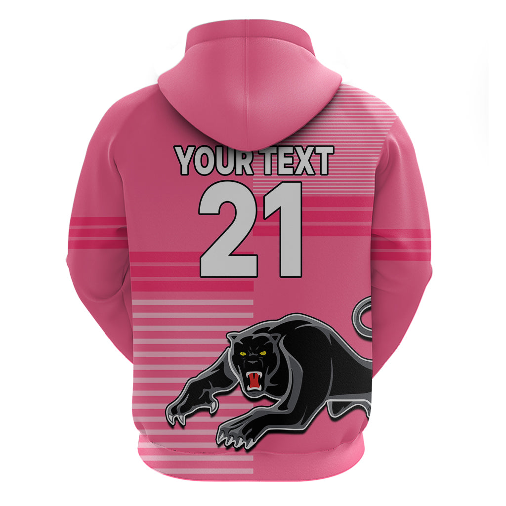 (Custom Text And Number) Penrith Panthers Rugby Hoodie Proud The Panthers Comeback Pink LT9 - Vibe Hoodie Shop