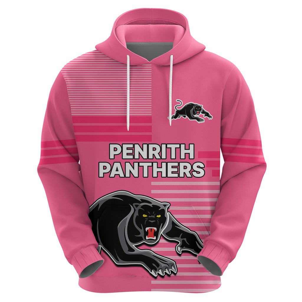 (Custom Text And Number) Penrith Panthers Rugby Hoodie Proud The Panthers Comeback Pink LT9 - Vibe Hoodie Shop