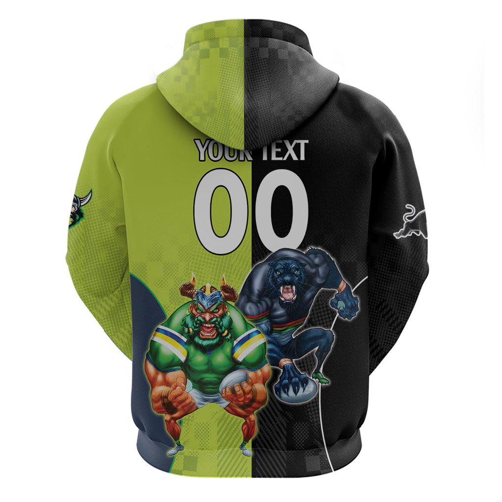 Custom Raiders and Panthers Hoodie Together Sporty Style LT9 - Vibe Hoodie Shop