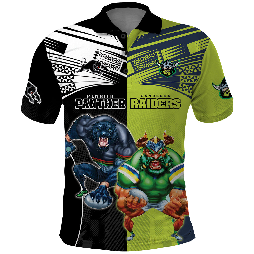 Custom Raiders and Panthers Polo Shirt Together Sporty Style LT9 - Vibe Hoodie Shop