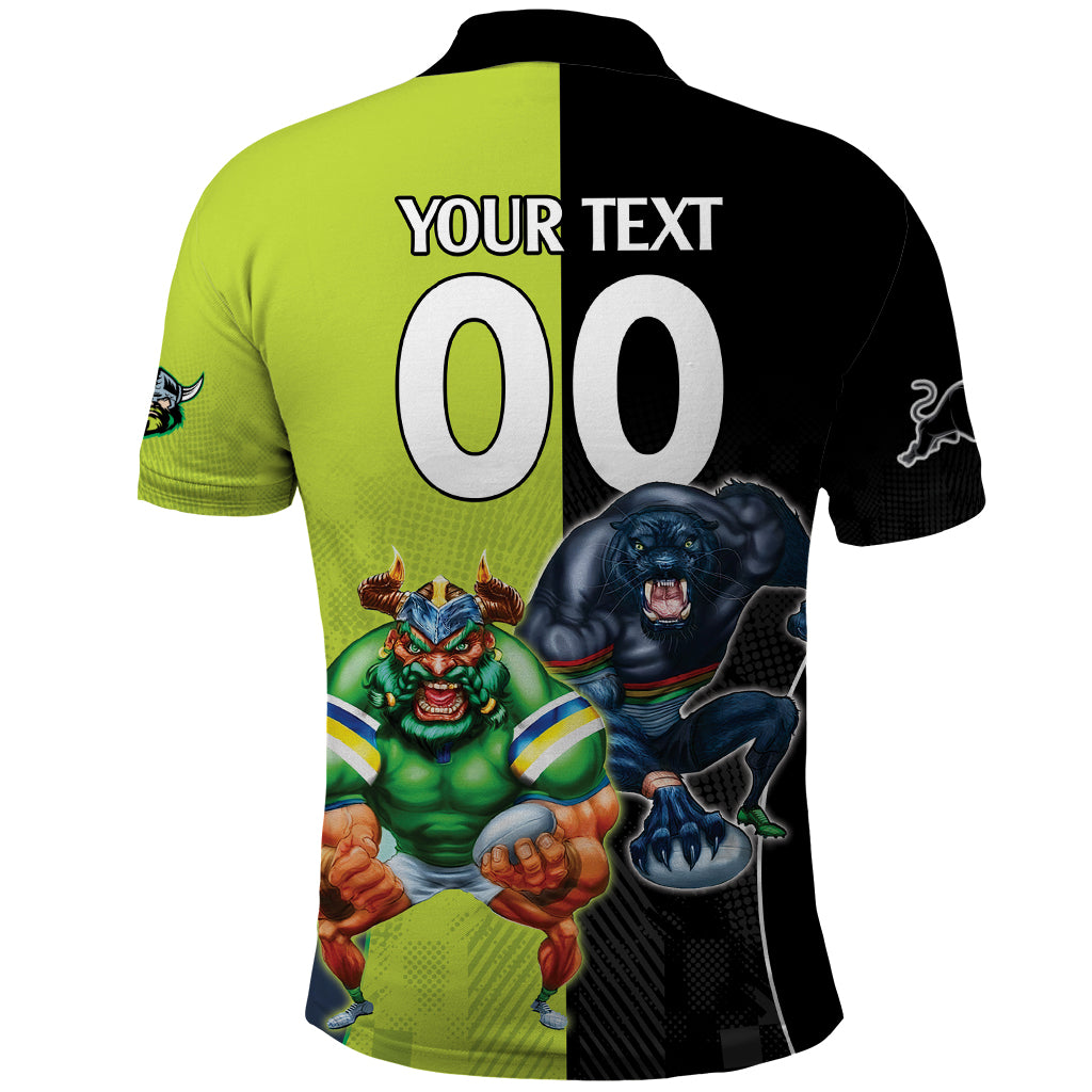 Custom Raiders and Panthers Polo Shirt Together Sporty Style LT9 - Vibe Hoodie Shop