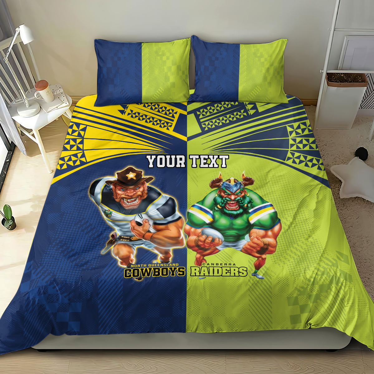 Custom Raiders and Cowboys Bedding Set Together Sporty Style - Vibe Hoodie Shop