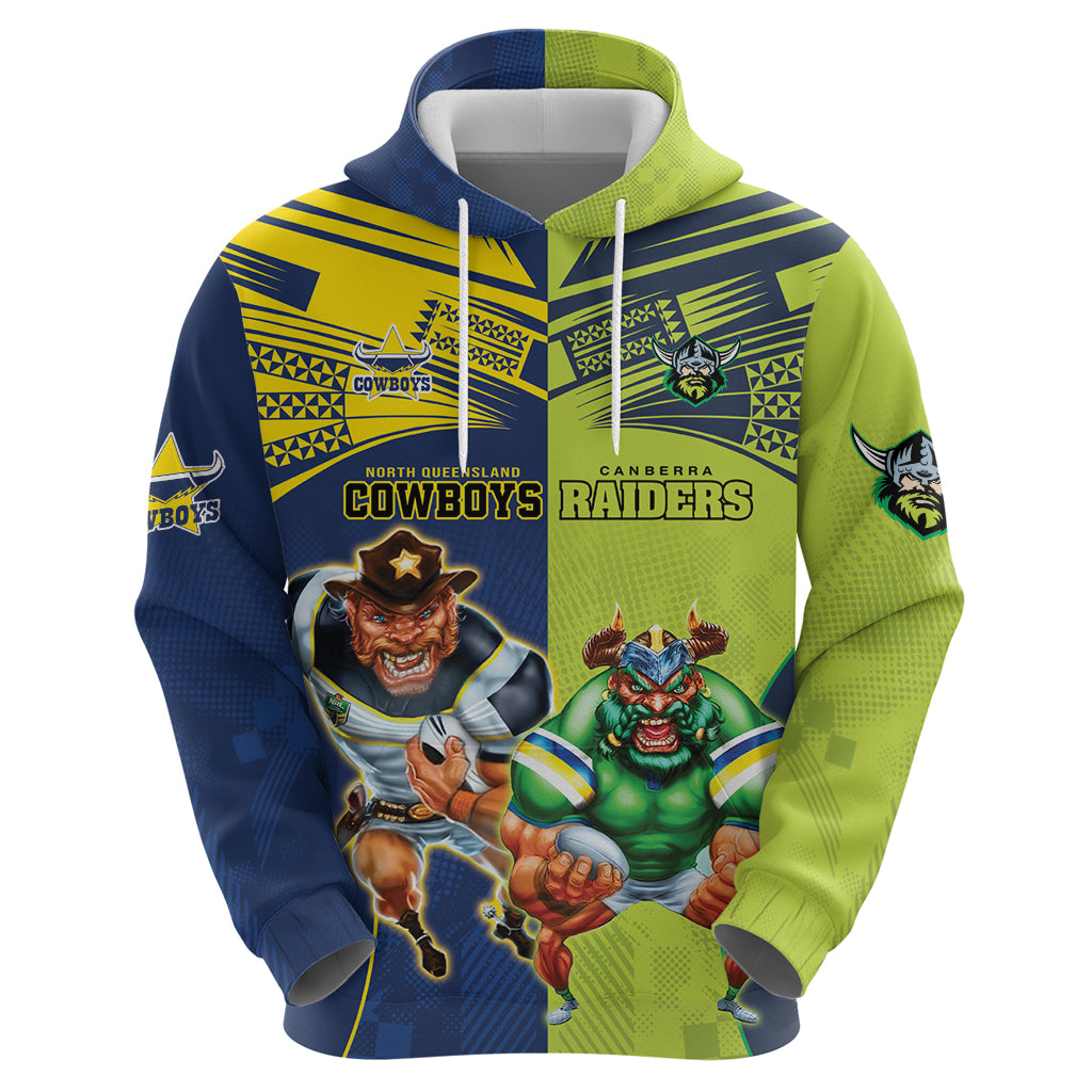 Custom Raiders and Cowboys Hoodie Together Sporty Style LT9 - Vibe Hoodie Shop