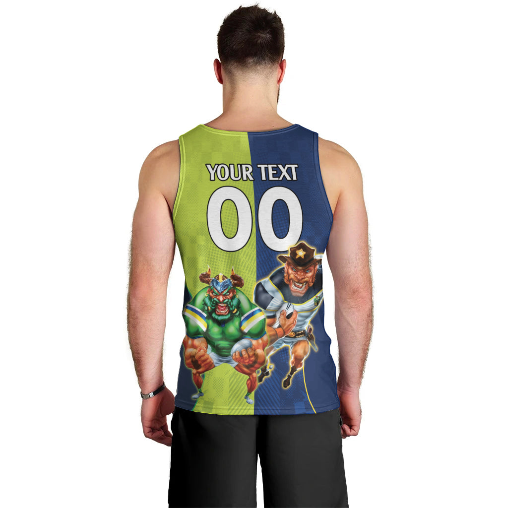 Custom Raiders and Cowboys Men Tank Top Together Sporty Style - Vibe Hoodie Shop
