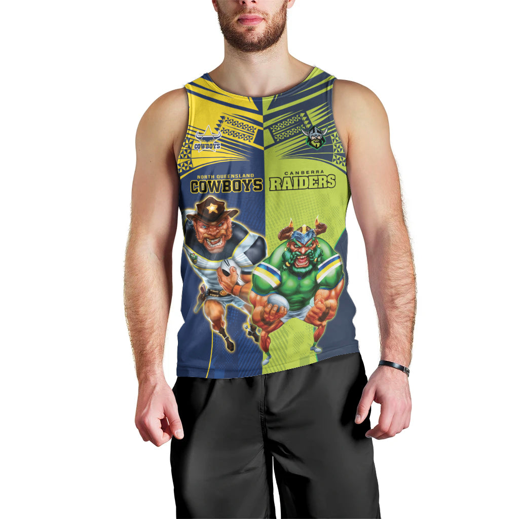 Custom Raiders and Cowboys Men Tank Top Together Sporty Style - Vibe Hoodie Shop
