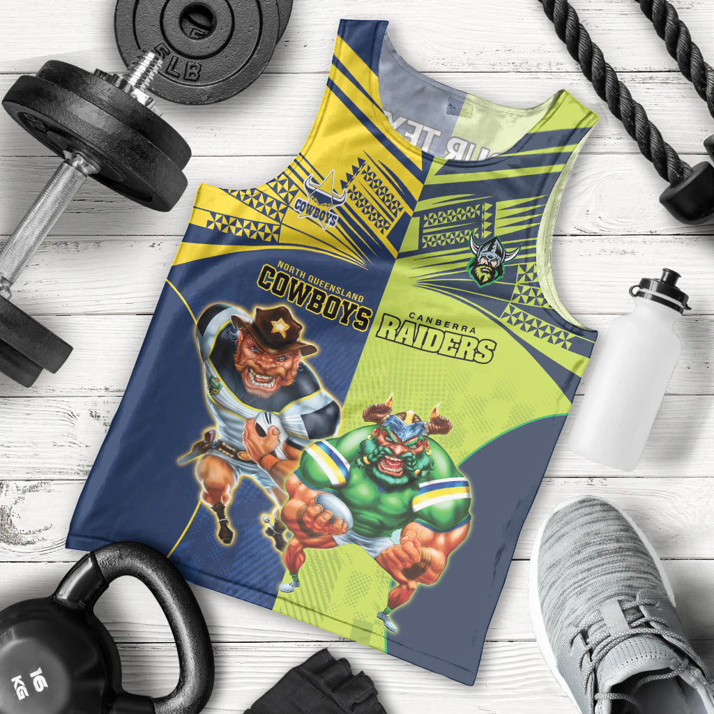 Custom Raiders and Cowboys Men Tank Top Together Sporty Style - Vibe Hoodie Shop
