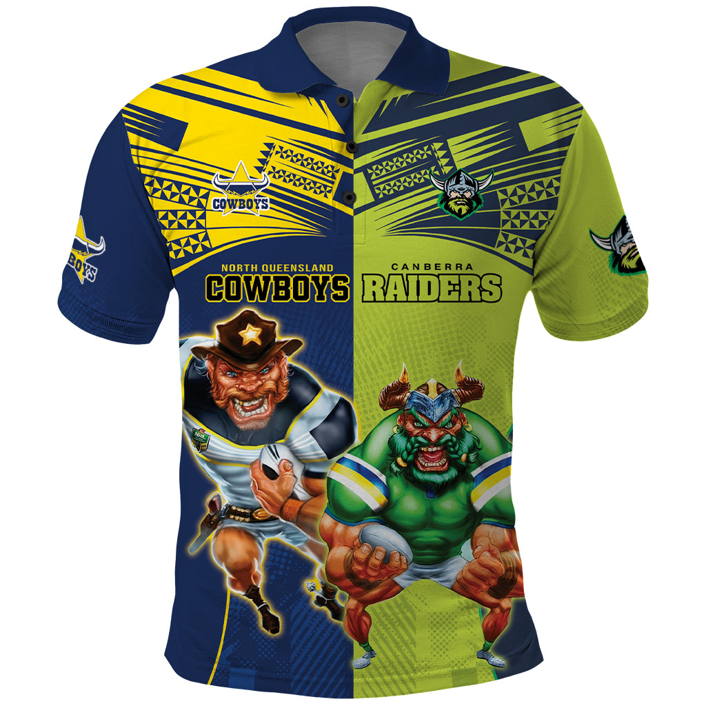 Custom Raiders and Cowboys Polo Shirt Together Sporty Style LT9 - Vibe Hoodie Shop