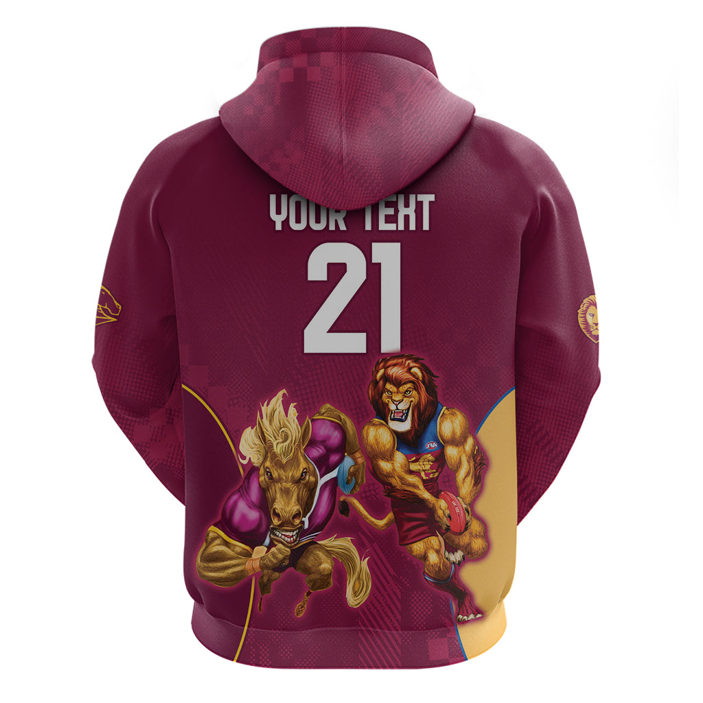 Custom Brisbane Broncos and Lions Hoodie Together Sporty Style LT9 - Vibe Hoodie Shop
