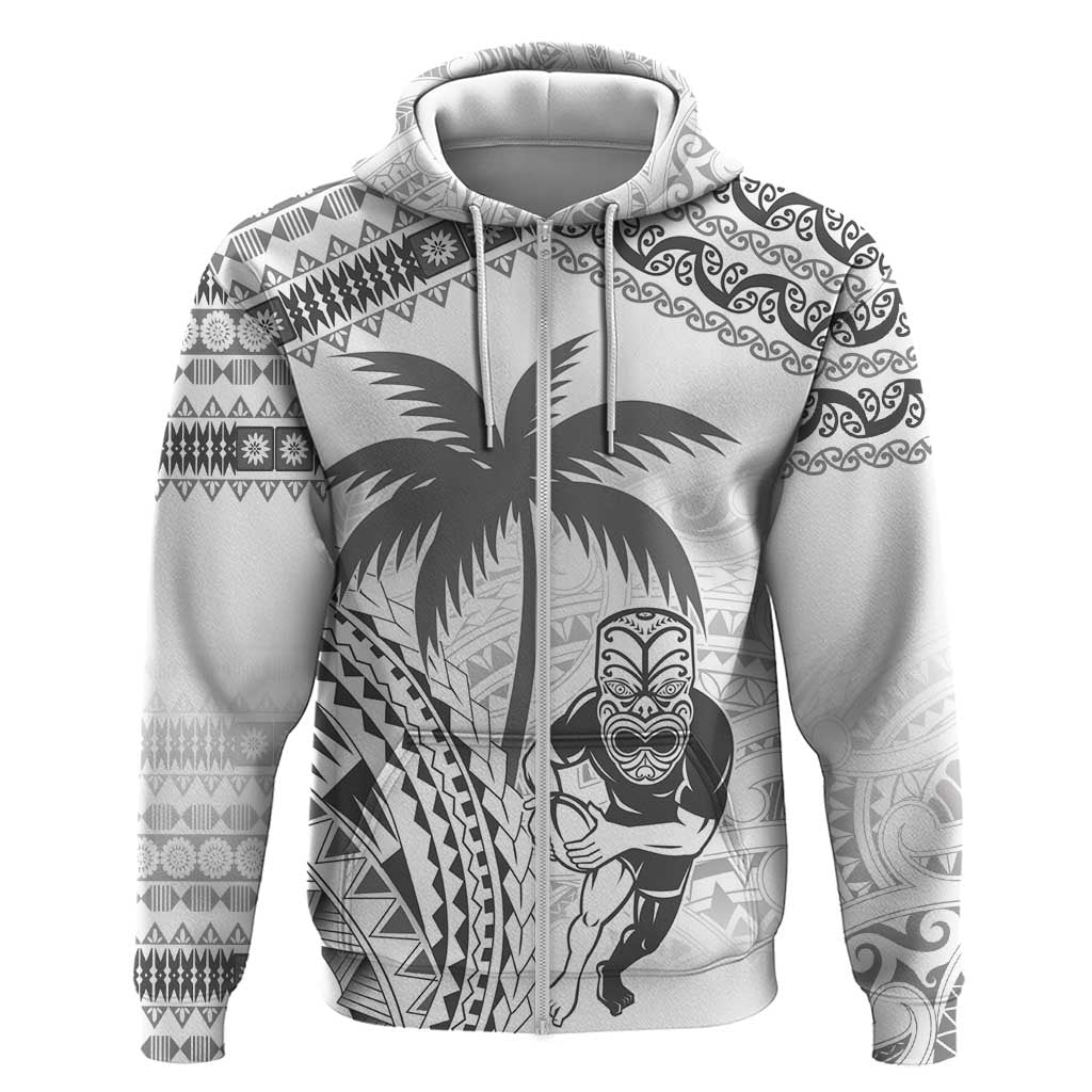Custom Fiji Black Fern Hoodie Maori Warroir with Fijian Masi Pattern LT9 - Vibe Hoodie Shop