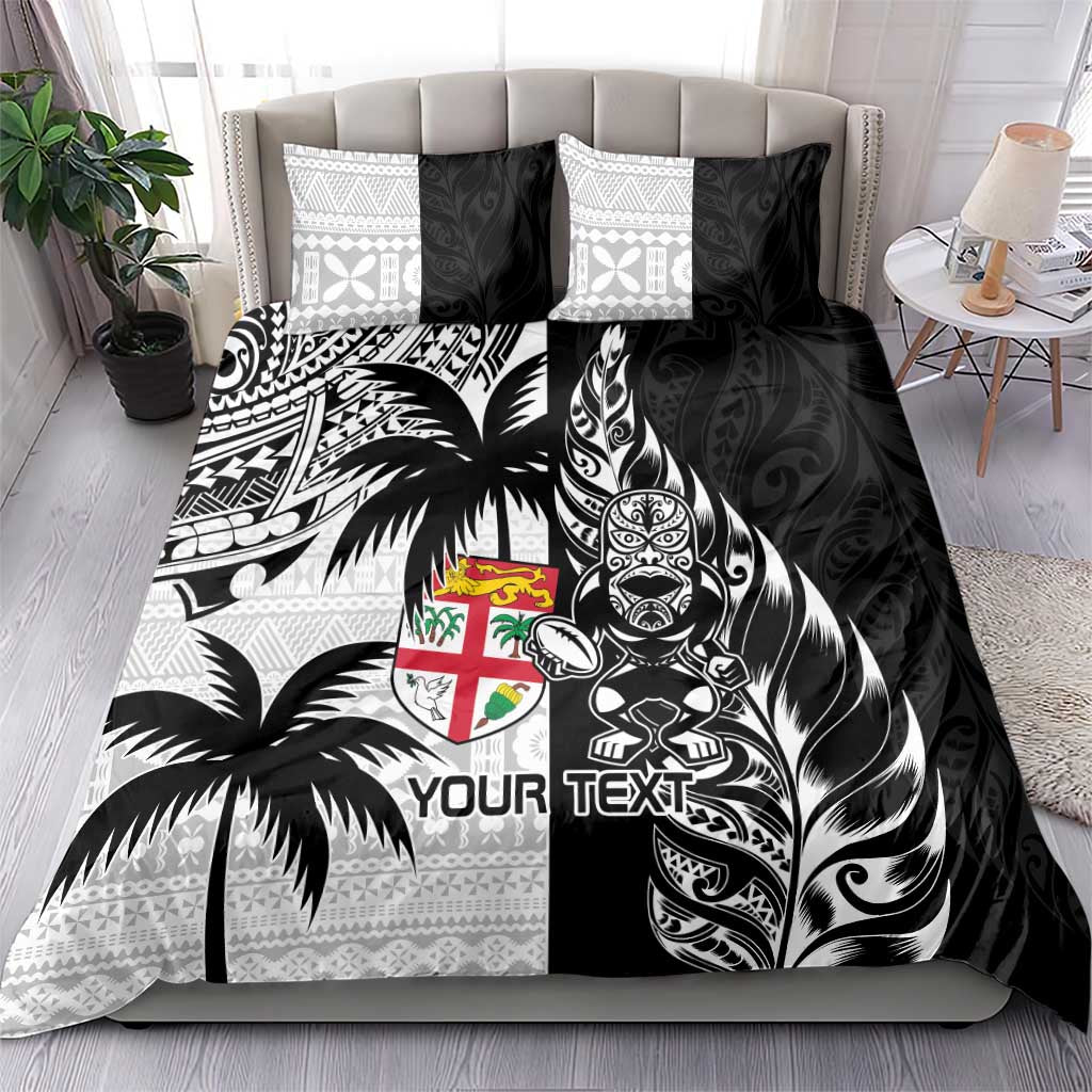 Custom Fiji New Zealand Bedding Set Maori mix Tapa Pattern Version - Vibe Hoodie Shop