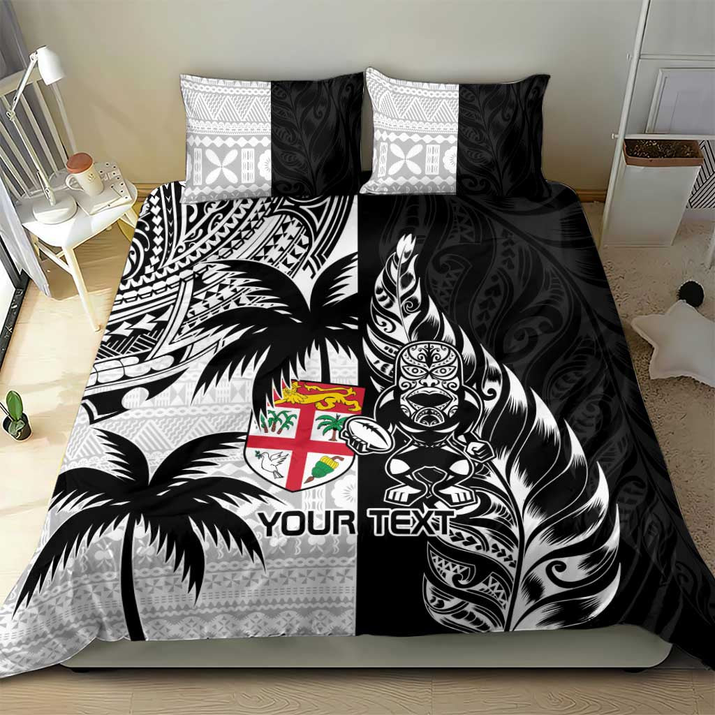 Custom Fiji New Zealand Bedding Set Maori mix Tapa Pattern Version - Vibe Hoodie Shop