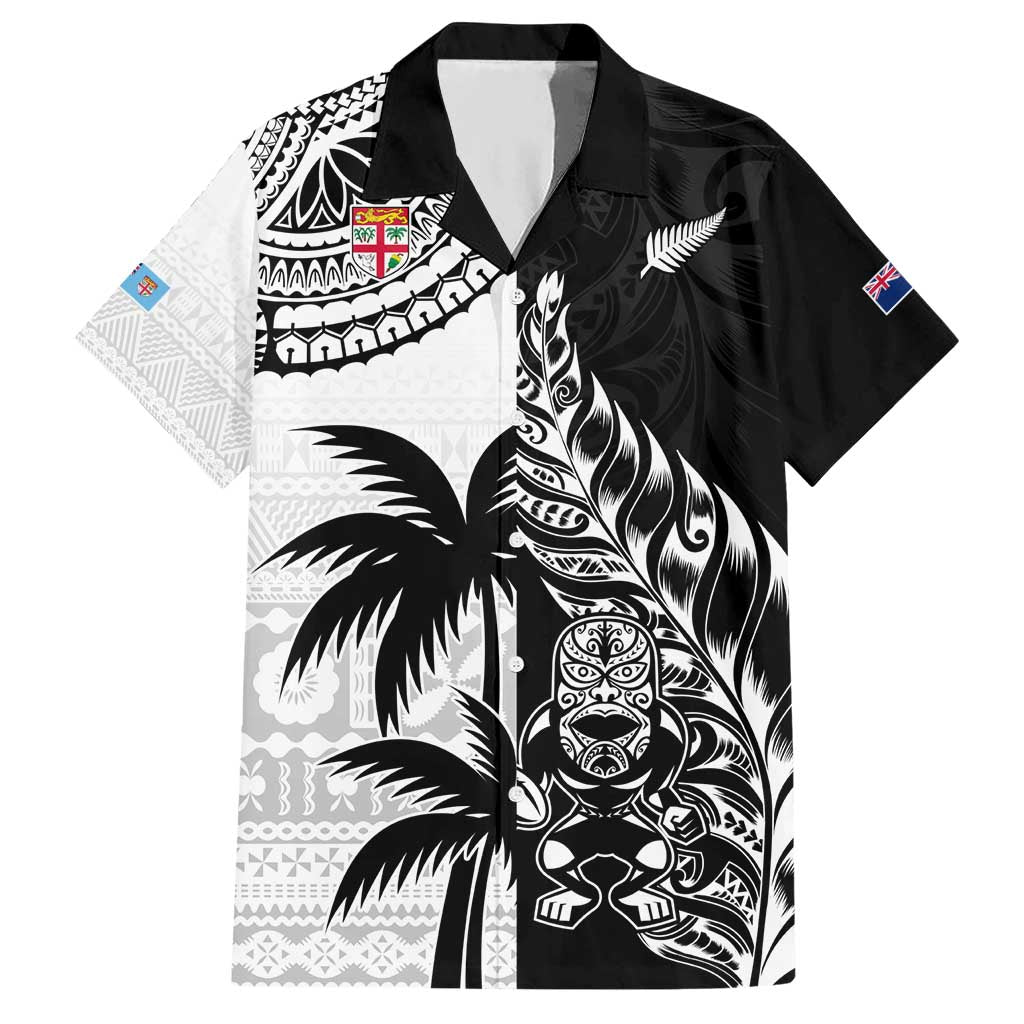 Custom Fiji New Zealand Hawaiian Shirt Maori mix Tapa Pattern Version - Vibe Hoodie Shop