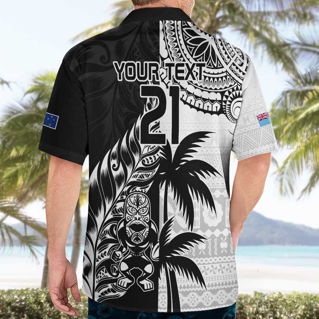 Custom Fiji New Zealand Hawaiian Shirt Maori mix Tapa Pattern Version - Vibe Hoodie Shop