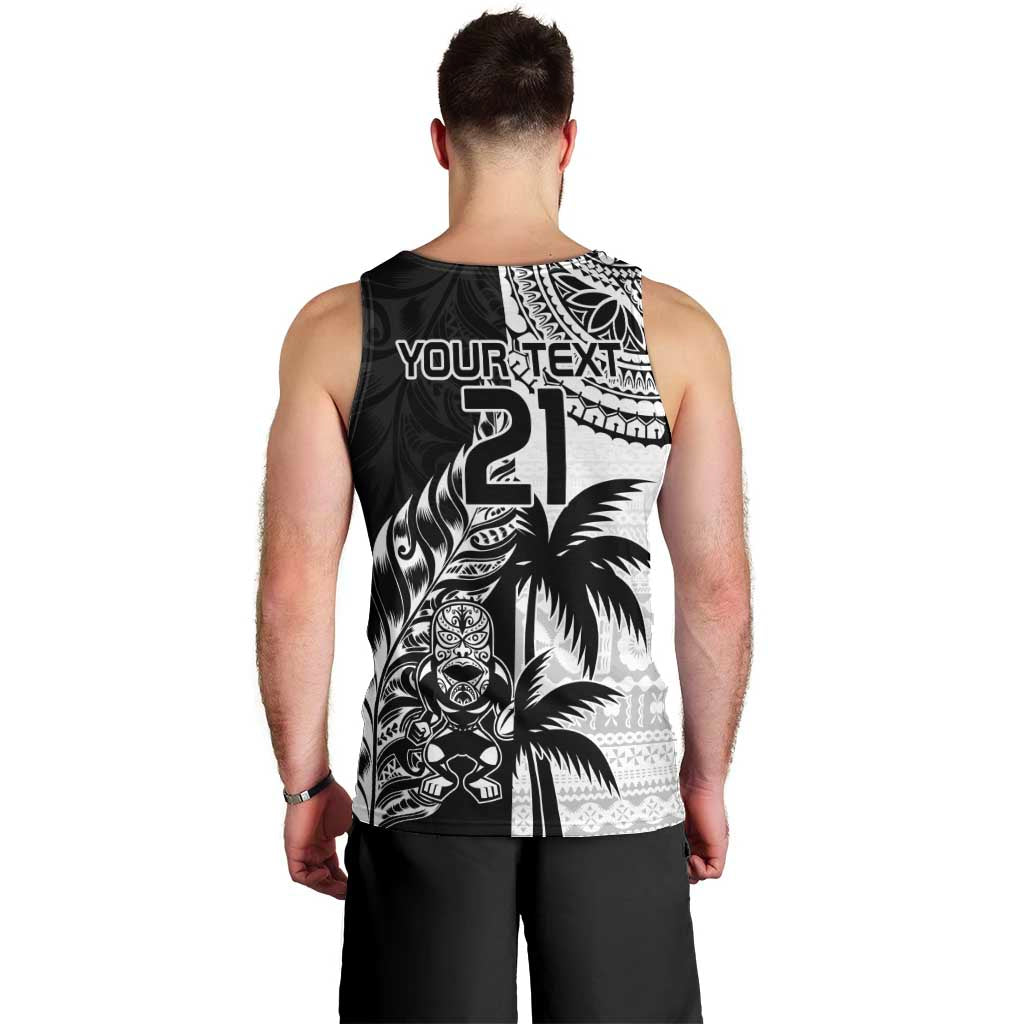 Custom Fiji New Zealand Men Tank Top Maori mix Tapa Pattern Version - Vibe Hoodie Shop