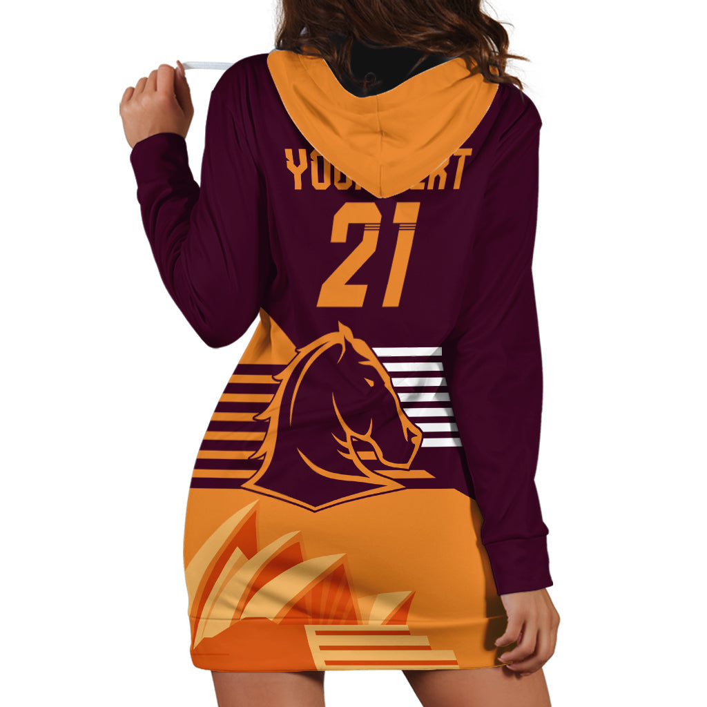 NRL Broncos Australia Day Custom Hoodie Dress Sydney Opera House Style