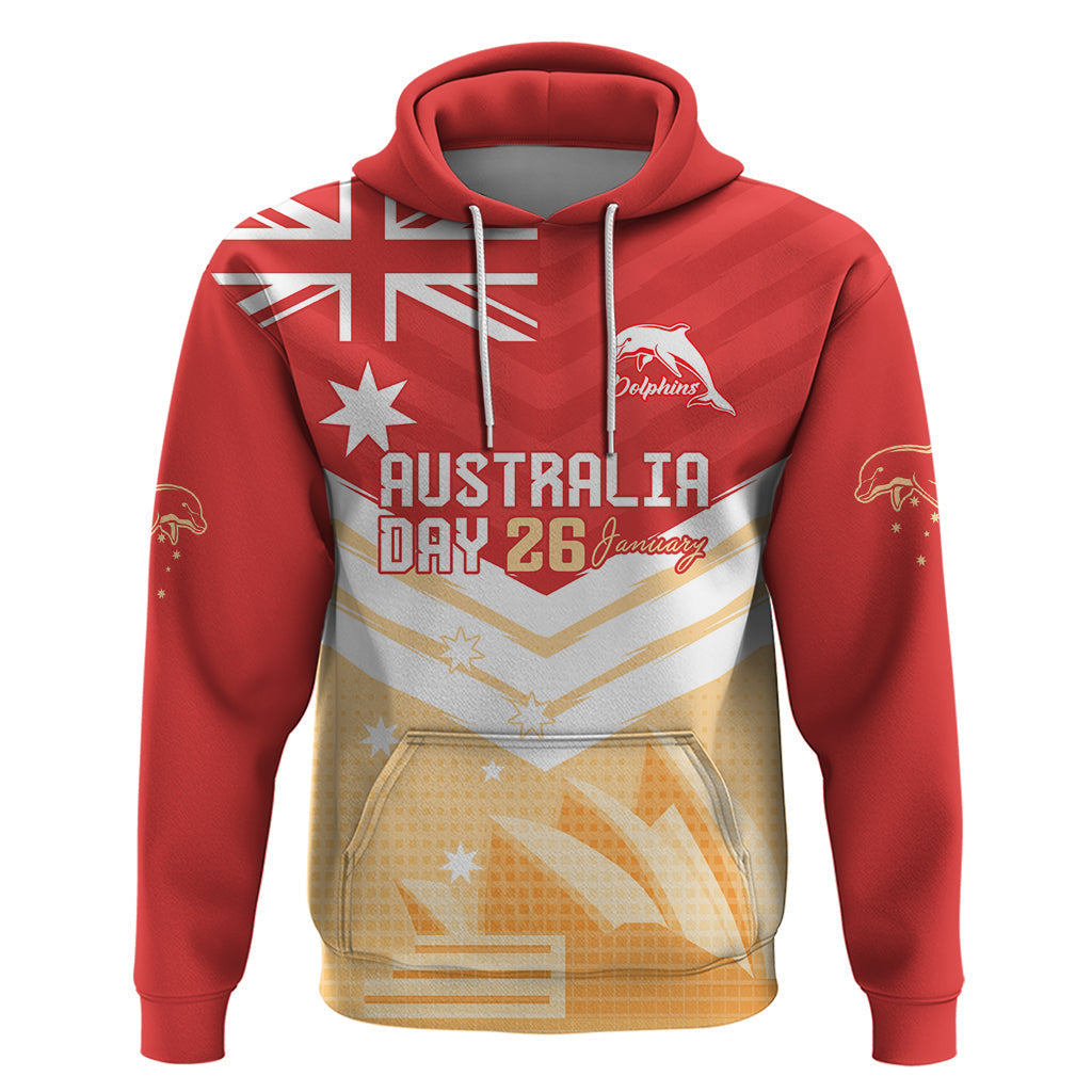 NRL Dolphins Australia Day Custom Hoodie Sydney Opera House Style